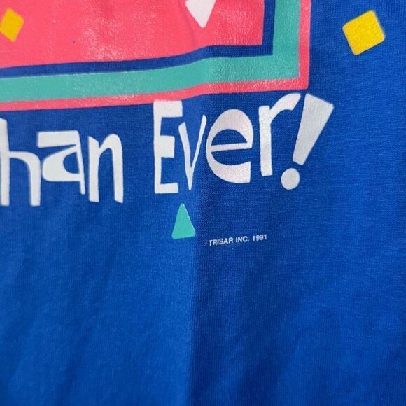 Vintage 90’s 40th birthday single stitch t shirt oneita size xl men’s single sti - Picture 4 of 5